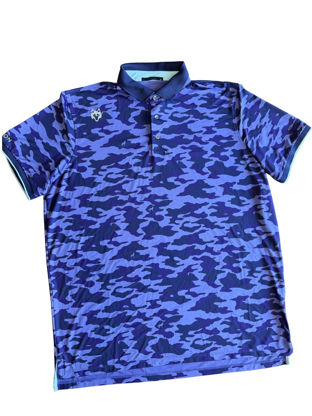 Greyson Clothiers Purple Camo Performance Golf Polo XL 4-Way Stretch
